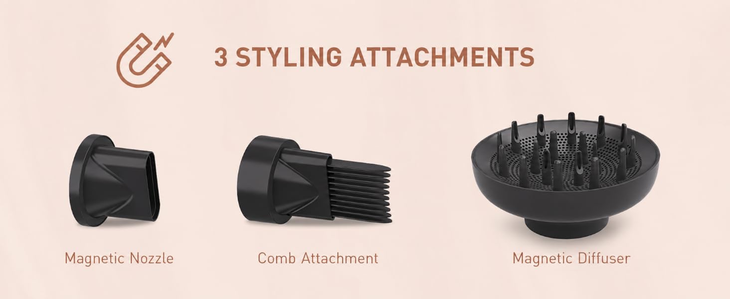3 STYLING ATTACHMENTS