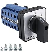 Baomain Rotary Select Cam Changeover Switch SZW26-20/0-3.5 4 Position 20 Terminals 20A AC 660V 50Hz
