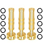 AUTOMAN Brass Hose Nozzle – High Pressure Jet Nozzles 3 Pack, Heavy Duty Sprayer for Garden Hoses...