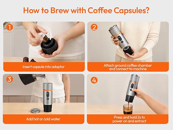 How to Brew with Coffee Capsules?