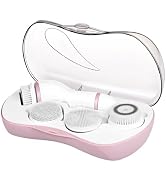 Facial Cleansing Brush, 4 in 1 Electric Face Scrubber with Travel Case and 4 Brush Heads, Waterpr...