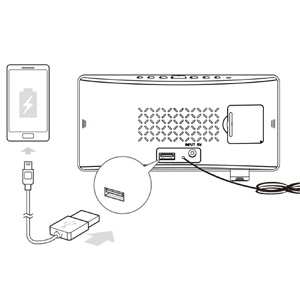 Chargable alarm clock