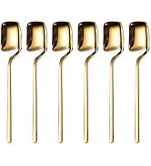 IQCWOOD Coffee Spoons, 5.6 Inches Espresso Spoons, 18/10 Stainless Steel Demitasse Spoons Tiny Sp...
