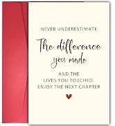 Goodbye Card for Coworkers Leaving - Heartfelt Farewell Card with Uplifting Message ‘Never Undere...