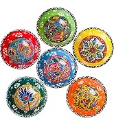 BCS Ceramic Pinch Bowls Set of 6, Small Bowls for Dipping - Cooking Prep & Charcuterie Board Bowl...