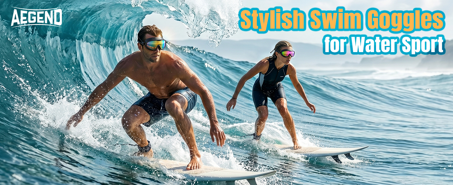 adult swim goggles with bungee strap