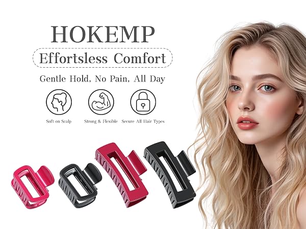 squishy hair claw clip
