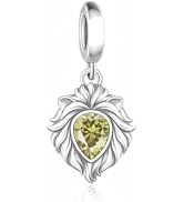 BSFJTY S925 Sterling Silver Waterdrop Birthstone Signs Charms, The Zodiac 12 Constellation Pendan...