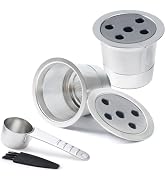 2 Pack Stainless Steel Reusable K Cups for K eurig Supreme & Supreme Plus, Five Hole Universal K-...