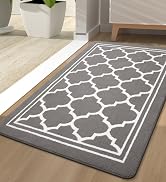 Buganda Indoor Door Mat (36x59,Grey) Resist Dirt and Absorbent Entryway Rug, Anti-Slip, Low Profi...