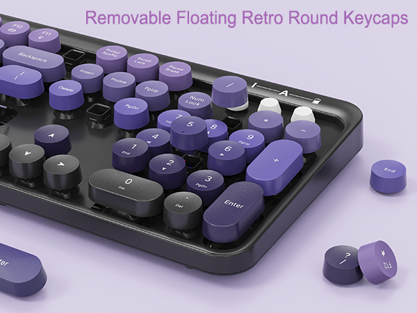 retro keyboard and mouse wireless
