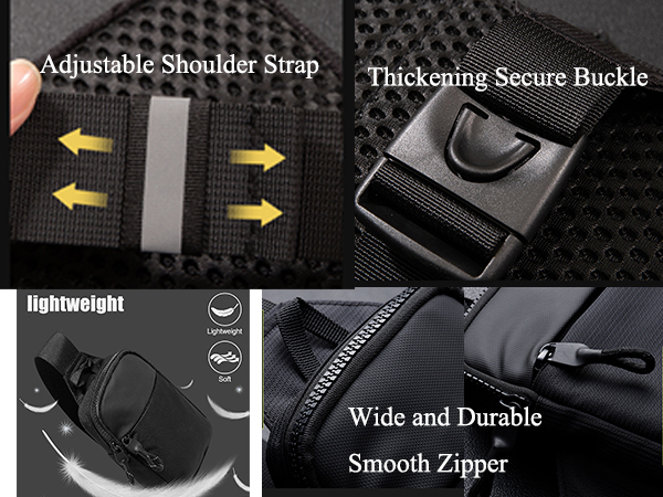 Mini Crossbody Sling Bag Chest Bag Water Resistant shoulder bag Running Phone Holder for Men Women