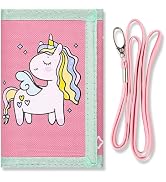 Kids Wallet for Boys Girls Teens Trifold, Canvas Toddler Wallet for Boys, Cute Zipper Wallets You...