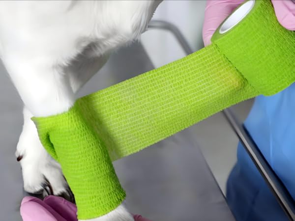 4;x 5 Yards, Non-Woven Self Adhesive Bandage Wrap for Thumb, Finger, Wrist, Ankle, Vet Wrap Bandag