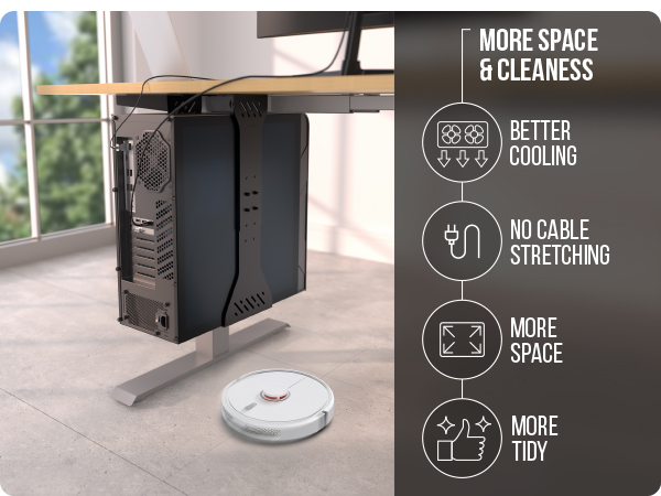 pc-holder under desk