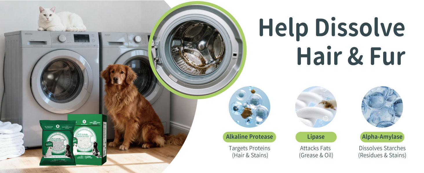 pet hair dissolver for washing machine
