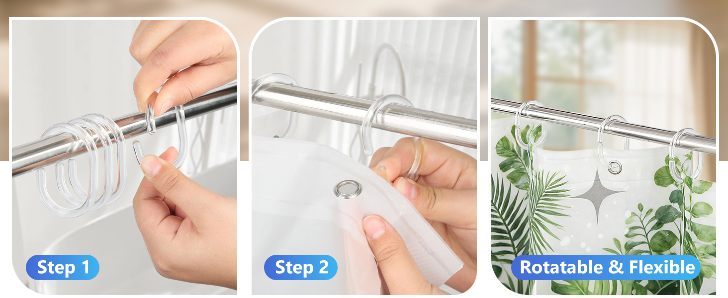 shower hooks for shower curtain