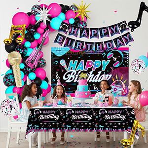 music party decorations
