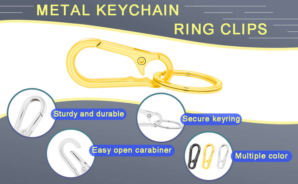 keychain rings clip O rings