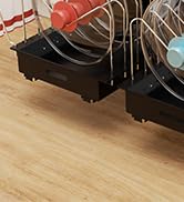 Golener Pots and Pans Organizer Under Cabinet - 22" Deep Expandable Pot Organizers inside Cabinet...