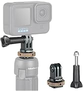 MINIFOCUS Hot Shoe to GoPro Mount Adapter, Camera Cold Shoe Mount Adapter with Aluminum CNC Thumb...