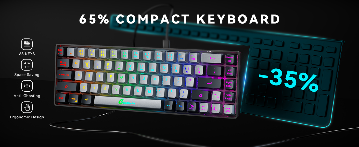 wired gaming keyboard