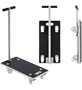 HBFBDRCT Rectangle with Handle Wood Platform Dolly, 441-lb Load Heavy Duty Wood Furniture Dolly, ...