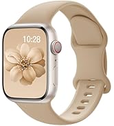 Sport Silicone Band Compatible with Apple Watch Bands 40mm 38mm 41mm 44mm 45mm 42mm 49mm Women Me...