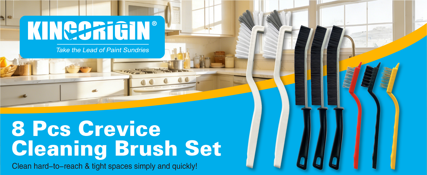 crevice cleaning brush set