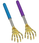 SinLoon Back Scratcher Hand Massager backslap(2- Pack) Portable Extendable Telescopic Metal Back ...