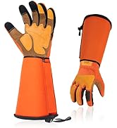 Vgo... Gardening Gloves Unisex,Safety Work Gloves,Long Sleeves Gauntlet,Puncture Proof,Touchscree...