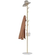 RRG Coat Rack Freestanding, Metal Coat Tree with Heavy Base Welded Coat Hooks Coat Stand for Entr...