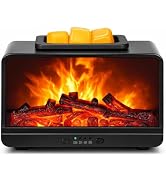 JOYOLO Flame Fireplace Wax Melt Warmer,Scentsy Wax Warmer with Timer, Electric Wax Warmer for Sce...