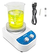 Magnetic Stirrer Hot Plate Mixer Max 380?/716? 5.5 Inch Lab Hotplate Stirring Capacity 3L