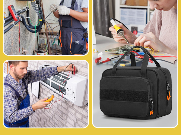 Circuit Breaker Finder Tool Kit for RT250 GFCI Receptacle Tester Electrical Tools Bag Storage Holder