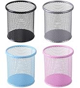 SAYEEC Pen Holder for Desk Wire Mesh Pencil Cup Holder Metal Makeup Brush Holder Desktop Statione...