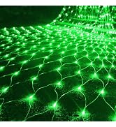 WATERGLIDE Outdoor Christmas Net Lights, 12FT x 5FT 360 LED Mesh String Light with 8 Lighting Mod...