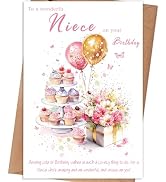 gerdiny Niece Birthday Card, Happy Birthday Card Gifts for Niece, Niece Birthday Gifts Aunt