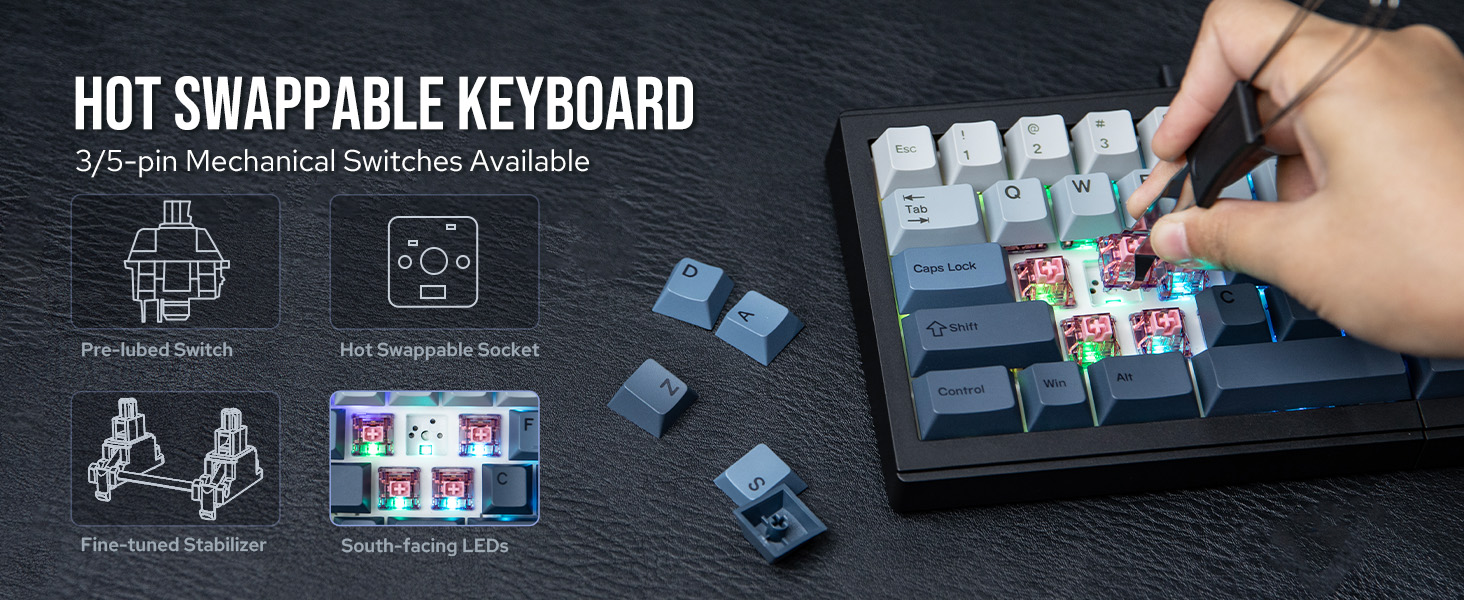 split layout mechanical keyboard