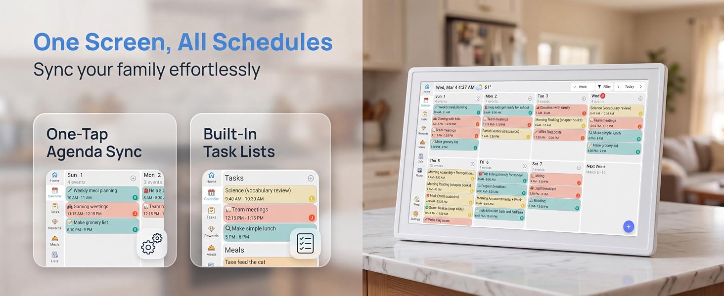 touchscreen digital calendar