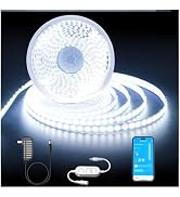 DAYBETTER 16.4FT Dimmable COB led Strip Light, High Brightness led Lights, 6500K Bright Daylight ...