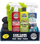 Chemical Guys, 7-Piece Car Cleaning Kit, Wash, Wheel & Interior Cleaners | Everything a first-tim...