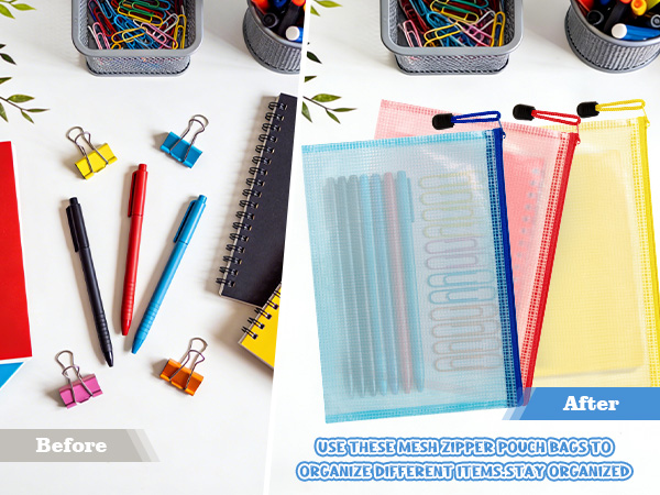 mesh bags zipper bags for organizing plastic zipper pouches