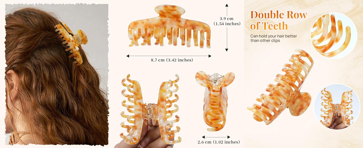 Acetate Hair Claw Clips