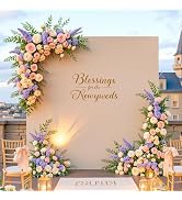 6.6FT x 6.6FT Nude Square Arch Backdrop Cover Spandex Fitted Wedding Arch Covers Stretchy Backdro...
