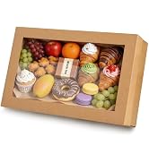 DTFMZOV 10 Pack Bakery Boxes with Window, 17.7x12.2x3.15 Inch Large Cookie Boxes, Cardboard Pastr...