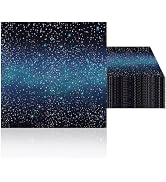 40 Pcs Starry Night Napkins 6.5 x 6.5 Inches Galaxy Party Napkins Disposable for Space Themed Dec...