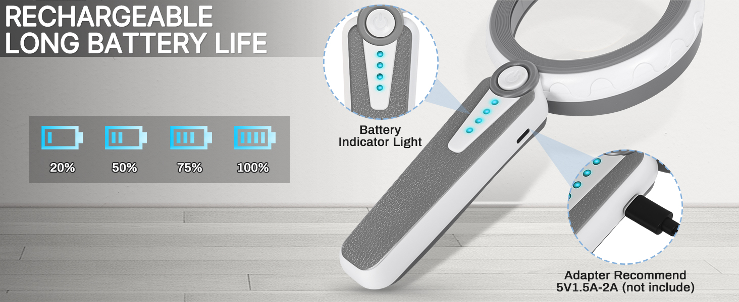 reading glasses with lights