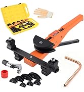 HZLZRZ Pipe Tube Bender Set, for 1/4”to 7/8”O. D,90° Ratcheting Tubing Bender Kit with Reverse Be...