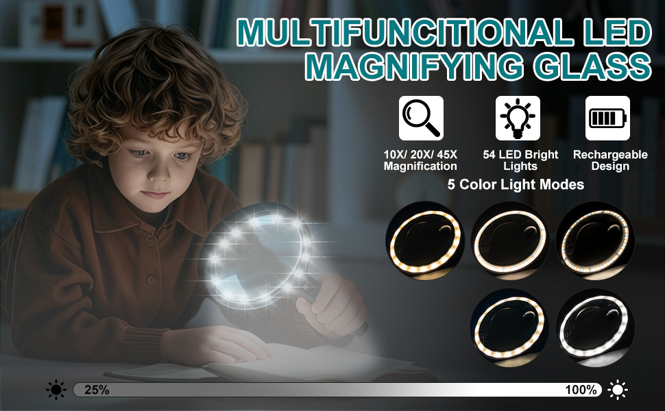 Magnifying Glass with Light
